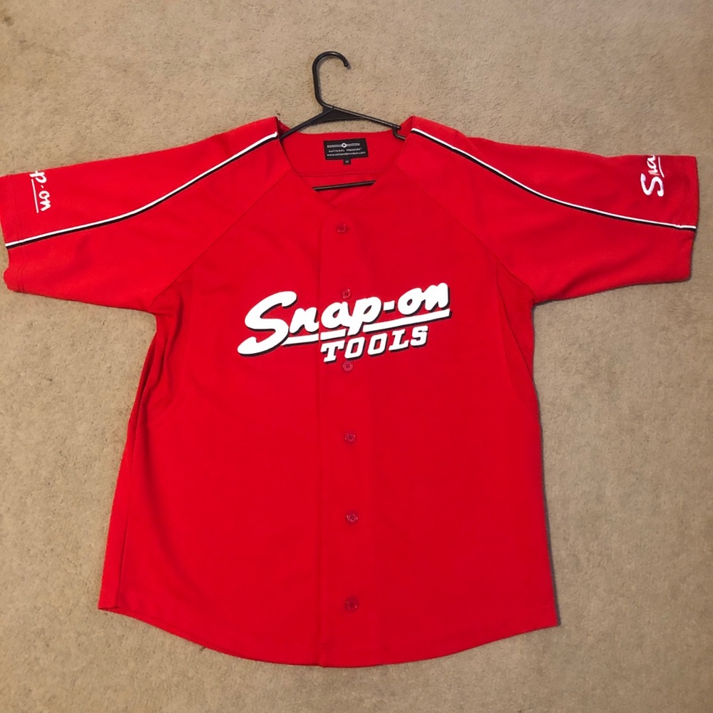 Snap-in tools baseball jersey